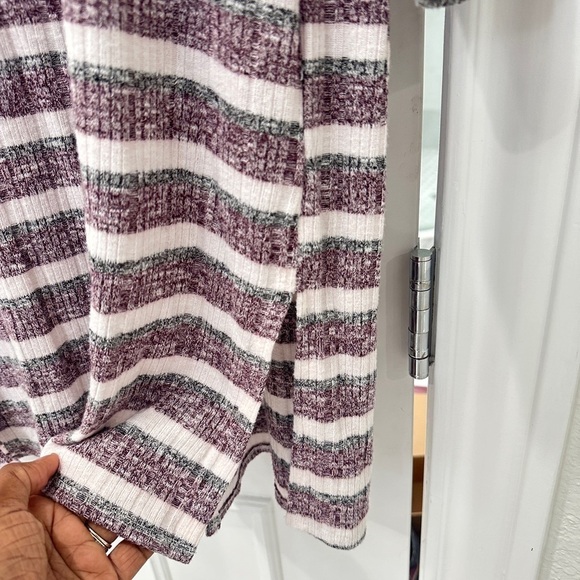 Women's Nine West Marled Rib Knit Duster Cardigan Nine West Sweaters Size L - Picture 8 of 8